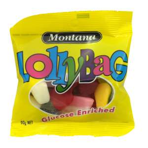 Mixed lollies 90g box of 24