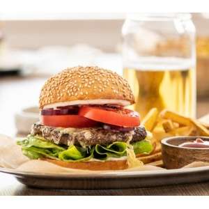 Angel Bay Burger Beef (20x120gm) - carton of 3