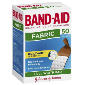 Band-Aid Adhesive Fabric Strips 50 Pack