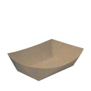 Castaway Food tray brown (125Pk)
