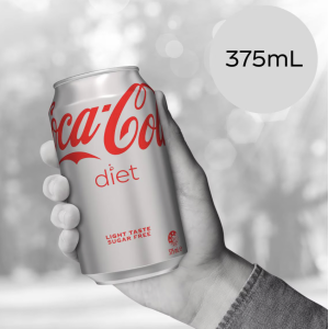 Coca Cola Diet  375ml cans (case of 24)