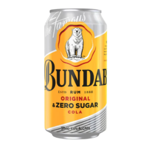 Bundaberg Original Rum & Cola (NO SUGAR) 375ml cans case of 24